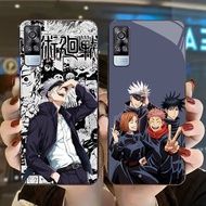DJ-48 The spell returns to Gojo Satoru Casing GLASS soft frame black VIVO V21E Y52 Y53S V21 Y31 Y51 