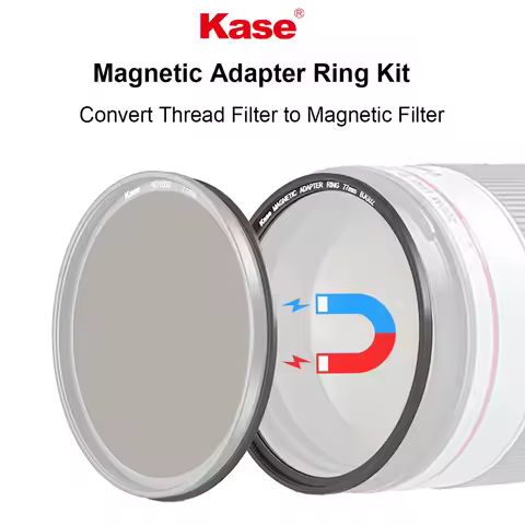 Kase Magnetic Lens and Filter Adapter Ring Kit - Convert Thread Screw-in Filter to Magnetic Filter 4