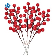 Christmas Simulation Berry 14 Berries Artificial Flower Fruit Cherry Plants Christmas Party Decoration DIY Gift