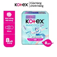 [New version] Kotex Maxcool Lien Quan 23cm/ 8 pieces, cool wings