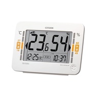 Citizen high-precision digital thermometer with rhythm (RHYTHM) (radio clock function). Calendar, environmental display, white, 13.2x18.6x5.3cm, 8RZ232-003