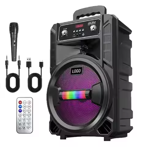 3000W Portable Bluetooth Speaker Sub Woofer Heavy Bass Sound System Party & Mic