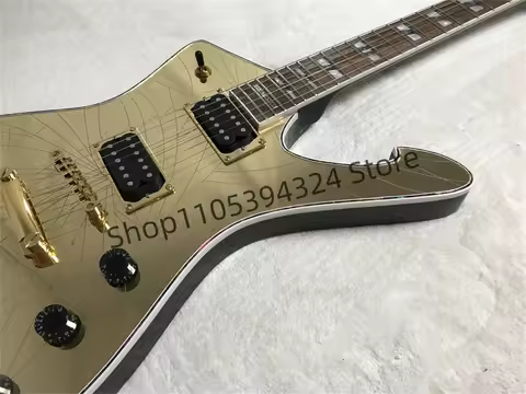 Custom shop PS2CM Gold split mirror electric Guitar Abalone and Cream body binding, abalone and pear