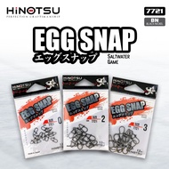 HINOTSU - EGG SNAP BLACK NICKEL 7721 FISHING SNAP