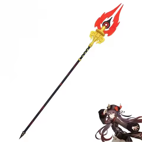 Game Genshin Impact Hu Tao Staff of Homa Prop Cosplay Props Anime Adult COS Christmas Gift