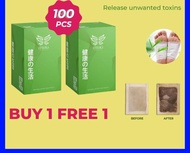 ✩BUY 1 FREE 1- ORIGINAL HQ Itsuki Kenko Cleansing and Detoxifying Foot Patch - 100pcs  2 boxes☛