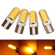 【JOLL HOT】4pcs For T10 194 168 COB LED Car Canbus Silica Width Light Bulb Amber Lamp