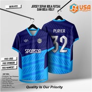 SB26-72 FULL PRINTING FUTSAL JERSEY/ BADMINTON COSTUME, FREE NAME SPONSOR AND BACK NUMBER UNISEX/ CA