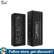 TRN TE Pro DAC Amp HiFi แบบพกพาพร้อมจอแสดงผล OLED 3.5Mm + 4.4Mm ชิป CS43198เครื่องขยายเสียงหูฟังผลผล