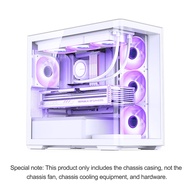 Jonsbo เคส D300ห้องวิวทะเล ITX แบบพาโนรามาใสด้านข้างโดยไม่มีเสาระบายความร้อนด้วยน้ำ360แชสซีคอมพิวเตอ