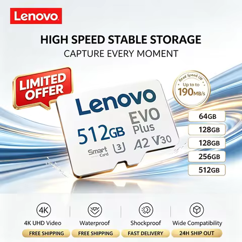 Lenovo High Speed SD Memory Card 128GB Class 10 for Nintendo Switch Micro SD TF Card 256GB 512GB Sto