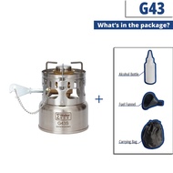 Iwker เตาสำหรับตั้งแคมป์ G43 G43S เตาน้ำมันเบนซินกลางแจ้งแบบเงียบ[Snag] สำหรับเดินทางปิกนิกฉุกเฉิน