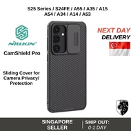 (SG) Nillkin CamShield Pro Casing Cover (Black) for Samsung S25 Ultra/S25 Plus /S25/S24 FE/A55/A35/A
