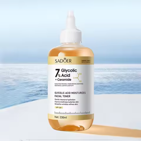 SADOER Glycolic Acid Toner Face Serum Facial Skincare Moisturizing Facial Toner Anti-aging Anti Wrin