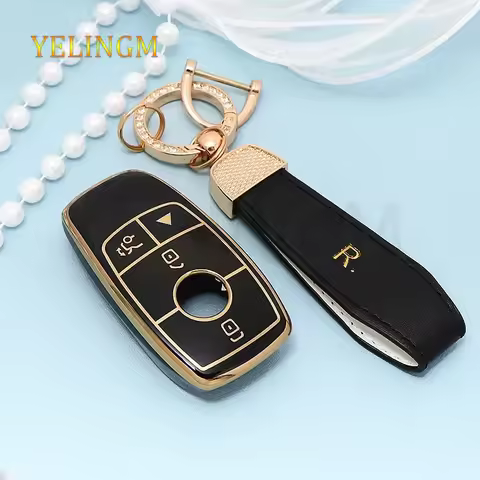 TPU 4 Buttons Car Remote Key Case Cover for Mercedes Benz 2019 CLS 53 Cla 250 GLS450 AMG C63S GLS 58