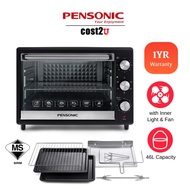 Pensonic 46L Large Electric Oven with Rotisseries & Light | PEO-4611 (Grill Oven Toaster Ketuhar Ele