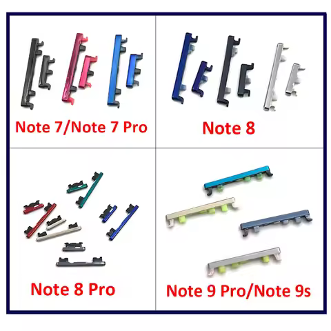 NEW Replacement Volume Power Button Side Key For Xiaomi Redmi Note 7/ 7 Pro Note 8 Note 9 Pro 9S Pow