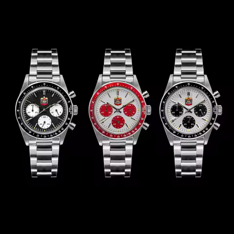 Thorn T010 Watch 37mm East Eagle VK63 Quartz Movement Chronograph Watches Sapphire Luminous Waterpro