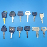 12 Keys Heavy Equipment Construction Ignition Key For Caterpillar Jcb Yanmar Kobelco For Volvo BOBCA