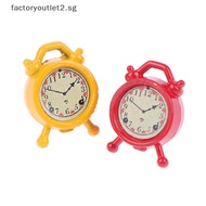 factoryoutlet2.sg 1Pc 1:12 Dollhouse Miniature Alarm Clock Model Doll Home Room Decor Toy 7 Colors Hot