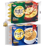 ** Gluttonous Bear * Japanese HOKO HOKO Series Egg Drop Soup Brewing Egg Drop Soup Soup Brewing Pack