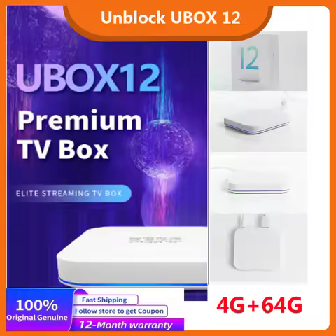 [Genuine]2025 New Arrival unblock tech ubox 12 Android 12 Wifi6 ai voice 4GB 64GB Hot in singapore j
