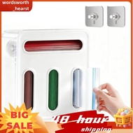 Food Storage Bag Organizer Wall Mount & Drawer Baggie Organizer for Kitchen Storage, Holds Gallon, Q