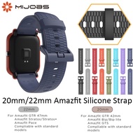 22mm 20mm Silicone Wrist Strap for Xiaomi Huami Amazfit GTS Bip S / Bip U Smart Watch Bracelet Wristbands Amazfit GTR2 42/47mm