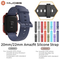 22mm 20mm Silicone Wrist Strap for Xiaomi Huami Amazfit GTS Bip S / Bip U Smart Watch Bracelet Wrist