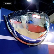 CHiWANji Half Dome Mirror, Half Convex Mirror, Security Wall Mount Accessories 180 Degree