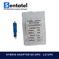 HYBRID ADAPTER LC / UPC (FEMALE) TO SC UPC (MALE) SM-9 /125 HYBRID ADAPTER