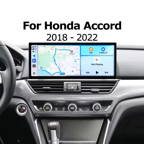 Android OS 12.3 inch For Honda Accord 2018-2022 Lntelligent Multimedia Right Angle Screen GPS Carpla