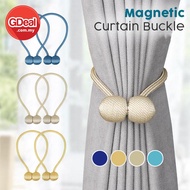 GDeal 2pcs Modern Magnet Pearl Ball Home Decorative Window Curtain Buckle Drapery Holdback Clips Cur