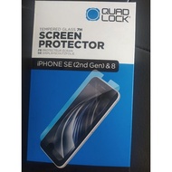 Quad Lock Tempered Glass Screen Protector iPhone 8 SE2 SE3