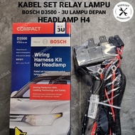 RELAY CABLE SET LAMP 3 RELAY HEADLAMP H4 - BOSCH D3500 3U