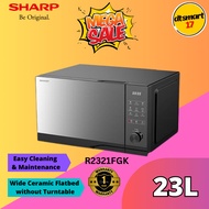 Sharp 23L Digital Dial Flatbed Microwave Oven R2321FGK