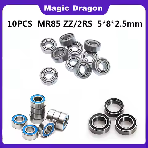 10PCS ABEC-5 MR85-2RS MR85ZZ 2RS MR85 RS MR85RS 5x8x2.5 mm Blue Rubber Sealed Miniature Deep Groove 