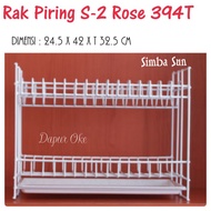 Rak Piring & Tray Susun 2 Rose 394 T Simba Sun