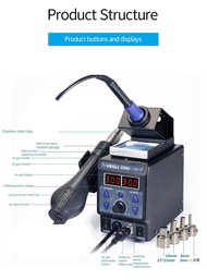 . Soldering Iron Hot Air Bga Smd Soldering Station Yihua 8786D-I