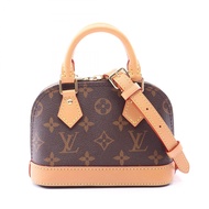 【二手】LOUIS VUITTONNano Alma 兩用手提包 M82717 PVC塗層帆布皮革 Nano Alma 女士二手 A