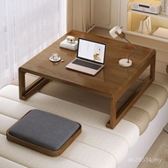 Small Coffee Table Solid Wood Kang Table Bed Learning Folding Computer Low Table Tatami Household Ba