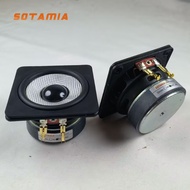 SOTAMIA 2Pcs 2.5 Inch Midrange Speaker 6 Ohm 8W-35W Glass Fiber Basin Hifi Fever Home Music Loudspea