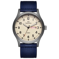 Jam Tangan Kasual Pria Charles Delon kanvas Fitur Tanggal Hari Aktif NEW CHARLES DELON ORIGINAL Free
