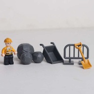 mainan kereta bulldozer ride on Mainan kanak-kanak, alat peraga, boneka, penggali budak lelaki, kayu