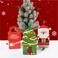 Christmas Candy Boxes Reusable Goody Treat Paper Bags for Presents,Treats,Candies,Cookies,Xmas Theme Gift Wrapping Bags