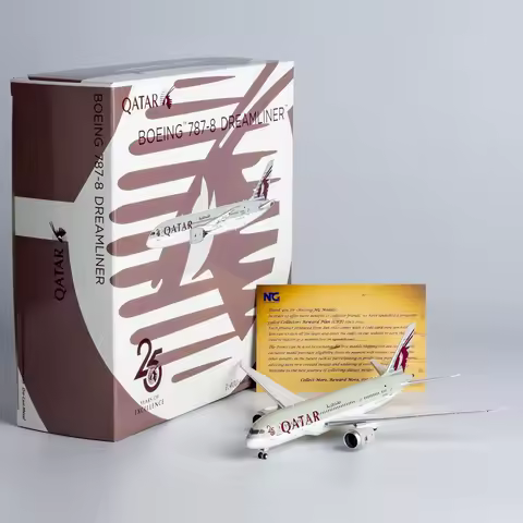 59011 Alloy Collectible Plane Gift NG Model 1:400 Qatar Airways 'Dreamliner' Boeing B787-8 Diecast A