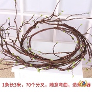 Wholesale Vines Fake Leaves Manufacturers Ceiling Rattans Dead Vines Branches Wall Plants Wedding De