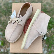 [READY STOCK] CLARKS DESERT TREK 06 Genuine Cream Leather Smart Casual Leather S1690001 KASUT KULIT 