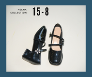 รองเท้าเเฟชั่นผู้หญิงเเบบคัชชูเเฟชั่นเปิดหน้าเท้าส้นปานกลาง No. 15-8 NE&NA Collection Shoes