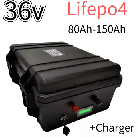 36V 150Ah LiFepo4 100Ah 80Ah 120Ah Lithium Battery with Bluetooth BMS 12S for Ttrolling Motor Propel